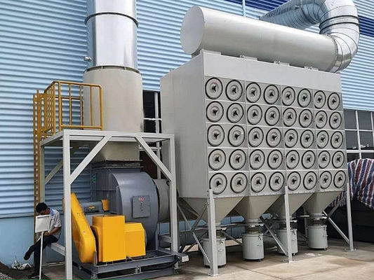 132*2000mm Bag Filter Size Industrial Portable Dust Extractor per la lucidatura pesante