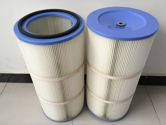 215 mm di diametro interno Cartuccia filtro per raccoglitore di polvere industriale in fibra di poliestere