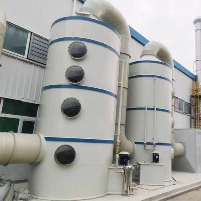 Colonna di lavaggio bagnata di 400 kg, torre di spruzzo per la pulizia dei gas con efficienza di depurazione dell'80%