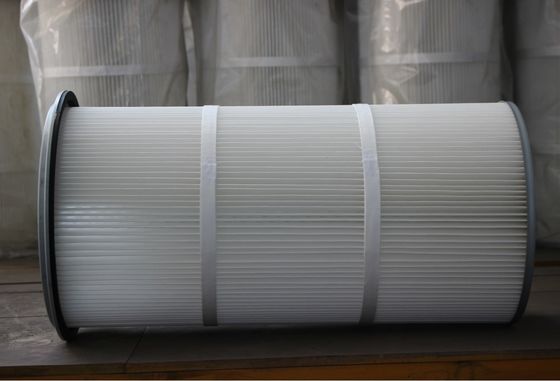 Filtro d'aria poliestere in fibra di vetro professionale HEPA a pieghe per raccoglitore di polvere D325*1000 mm