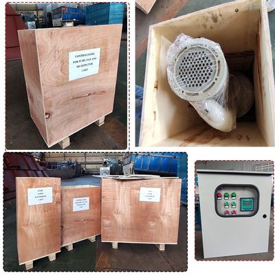 7.5 KW di potenza del ventilatore FRP Torre di assorbimento verde per il materiale di depurazione dei gas chimici di scarto