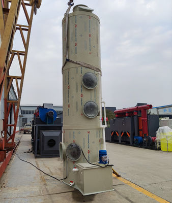 2.2 KW Potenza della pompa CO2 Pulizzatore di gas Pulizzatore umido Colonna di assorbimento per aria pulita