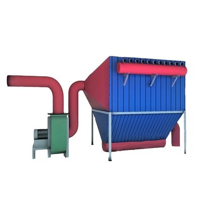 Sistema centrale di rimozione della polvere da sacchetto di tessuto per la lavorazione del legno per caldaie industriali a biomassa