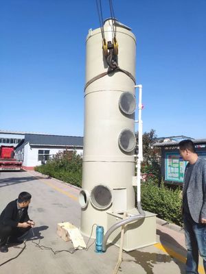 4mm-15mm Spessore Trattamento dei gas di scarico Gas di combustione Acidi Fumi bagnati Purificatore Torre