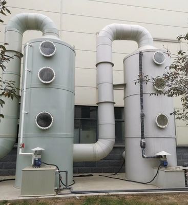 Purificazione dei gas di combustione industriali Scrubber umido con alto flusso d'aria e design personalizzato